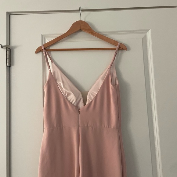 Revelry Camilla Crepe Maxi Dress Bridesmaid Petal Pink - Picture 6 of 8